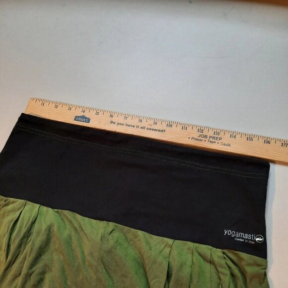 Yogamasti Harem Baggy Yoga Pants Size 8-10 US Green Black Vinayasa Practice - Picture 8 of 11